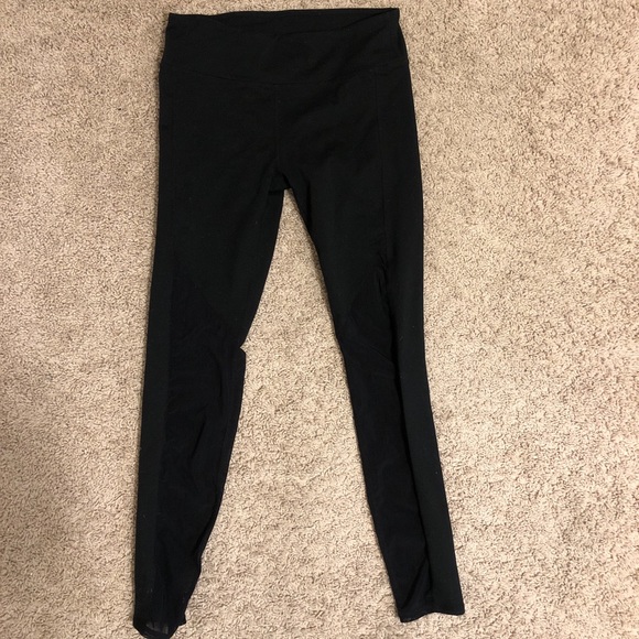 Fabletics Black Mesh Leggings Size Small - Picture 1 of 8